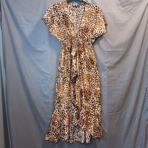 Leopard Print Maxi Dress
